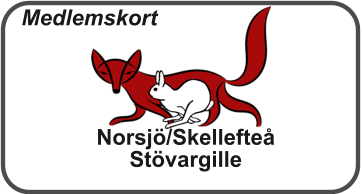 Norsjö/Skellefteå Stövargille Medlemskort